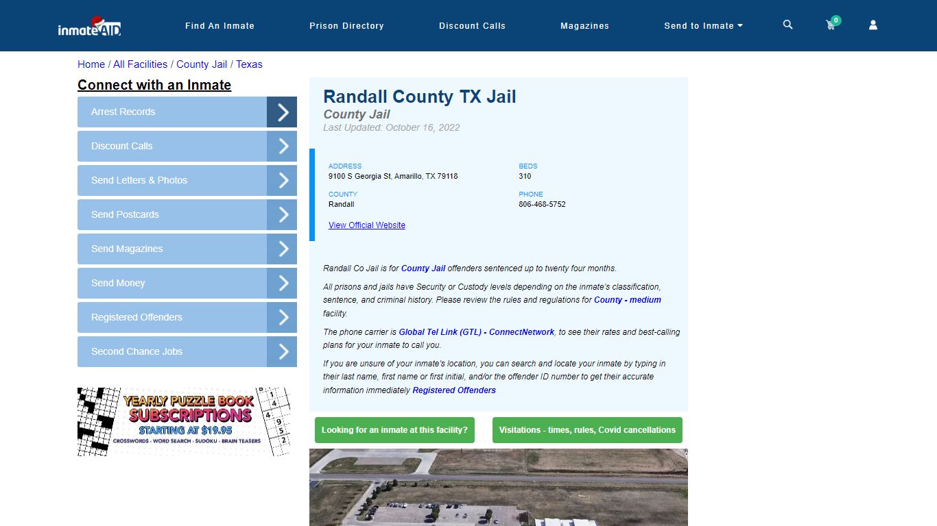 Randall County TX Jail - Inmate Locator - Amarillo, TX